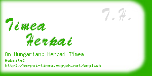 timea herpai business card